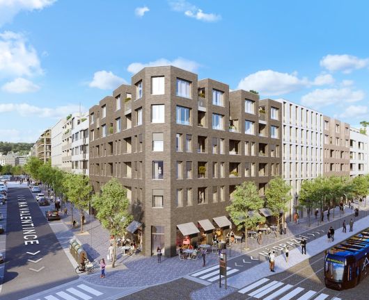 Výstavba 9 bytových domů z projektu Smíchov City